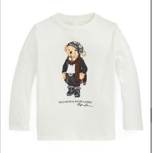 Polo Bear Long sleeved Tshirt Baby Girl NWT